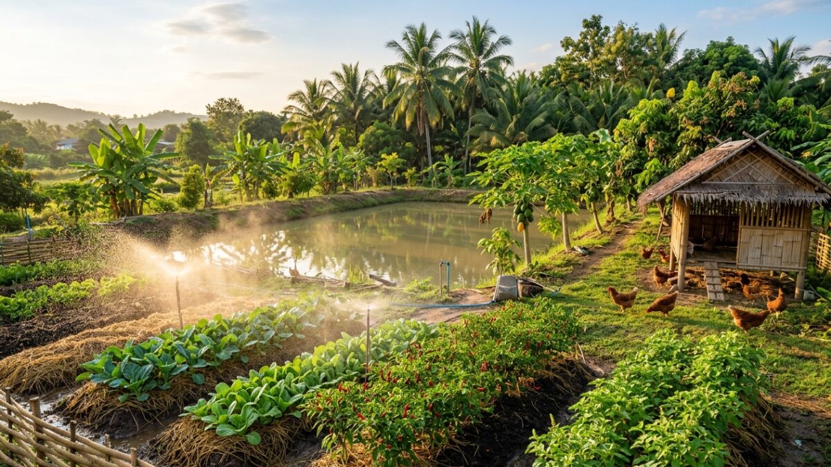 เกษตรพอเพียง 1 ไร่ เพื่อการพึ่งพาตนเองและรายได้เสริม: เจาะลึกเงินลงทุนตั้งต้น ค่าใช้จ่ายครัวเรือนที่ลดได้ ยอดขายผลผลิตส่วนเกิน และกำไรจริงต่อปี